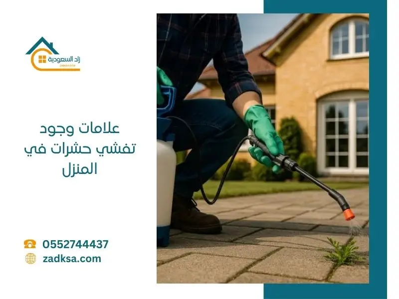 وجود تفشي حشرات في المنزل