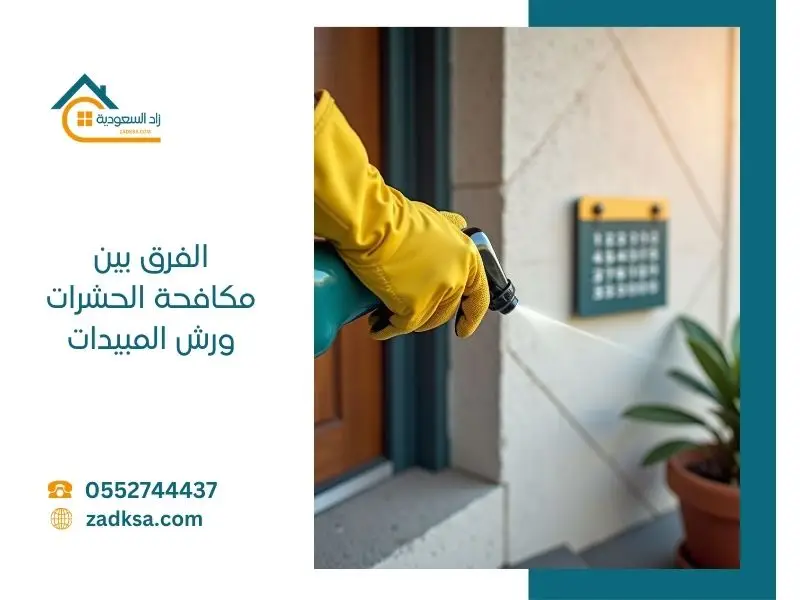 الفرق بين مكافحة الحشرات ورش المبيدات الحشرية