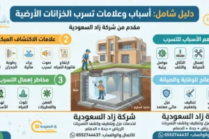 دليل سبب تسرب المياه من الخزان الأرضي مع الحلول