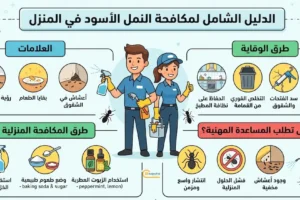 مكافحة النمل الأسود في المنزل