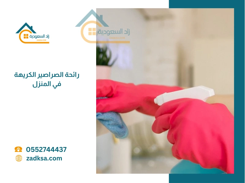 تنظيف أسطح المطبخ لإزالة رائحة الصراصير