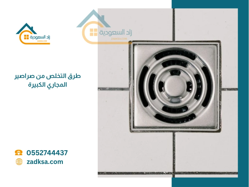 غطاء بالوعة أرضية يمثل نقطة دخول صراصير المجاري