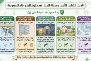 دليل تأمين المنزل من دخول الوزغ