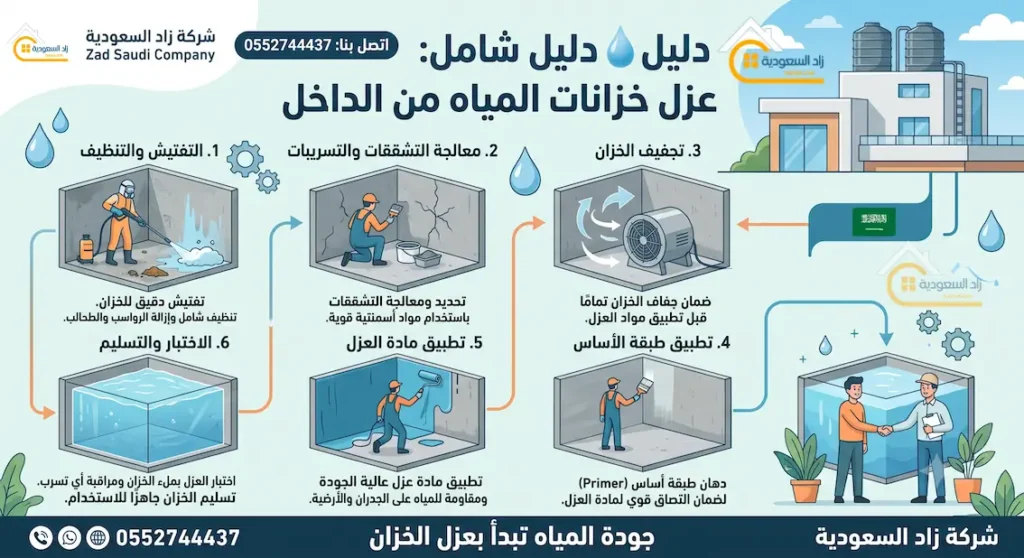 أهمية عزل خزانات المياه من الداخل لحماية الاسرة