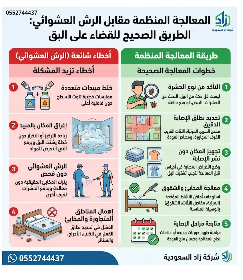 لماذا تفشل مبيدات البق المنزلية