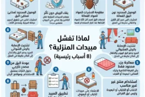 أسباب فشل مبيدات البق المنزلية